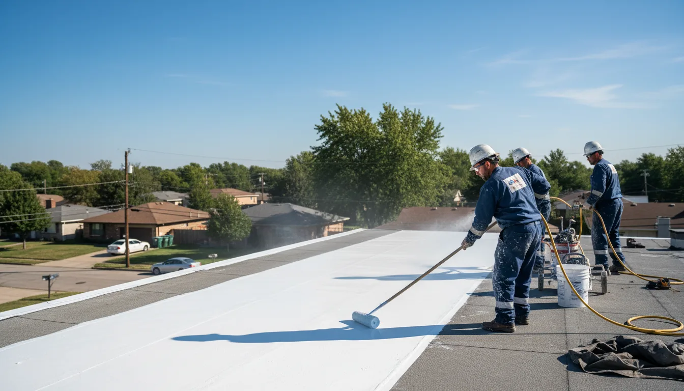 Commercial roof coating in Beedeville, AR near me